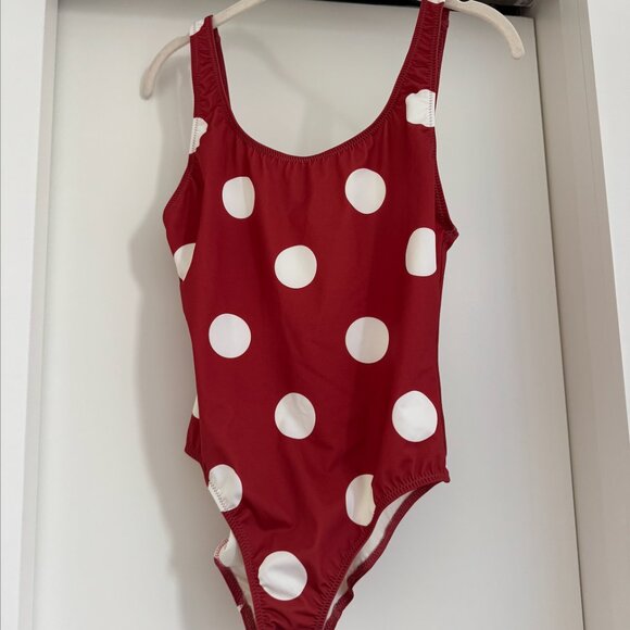 NWT Solid & Striped Anne Marie Polka Dot One Piece Swimsuit In Medium - Picture 1 of 10